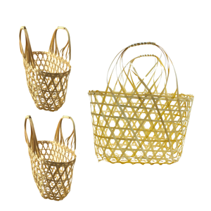 VENTA CALIENTE PRODUCTO CESTA DE REGALO DE Bambú Ecológica Perfecta para Almacenar Frutas Frescas y Organizar Sus Elementos Esenciales de Cocina - Product Image 1