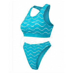 Conjunto de Bikini Moderno de Dos Piezas para Mujer, Traje de Baño con Parte Inferior y Parte Superior a la Moda, Tela Cómoda, Colección para Vacaciones en la Playa y Piscina - Product Image 3