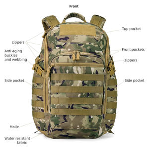 Mochila táctica al aire libre con logotipo personalizado impresión bordado gran capacidad senderismo Camping bolsa de viaje OEM proveedor de fábrica - Product Image 4