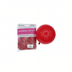 Party Love <b>Latex</b> Balloons 30cm <b>Red</b> 50pcs Pack For Decoration - Product Image 2