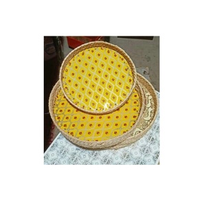 Bandeja de servicio tejida de caña de madera de tamaño personalizado de alta calidad para Cocina Casera para servir fruta cena bandejas impresas para ocasiones de comida - Product Image 4