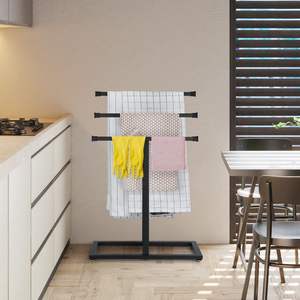 Porte-serviettes en fer de conception haut de gamme améliore l'esthétique de la salle de bain avec une qualité supérieure, taille et design personnalisés - Product Image 5