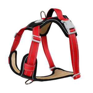 Arnés de Tela Oxford para Perro Grande, Estilo Chaleco, Correa Transpirable con Características Iluminadas, Diseño Sólido, Venta al por Mayor Directa de Fábrica, en Stock - Product Image 4