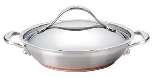 Elegante cazuela de acero inoxidable de doble pared diseñada para mantener los alimentos frescos y calientes durante largos períodos de tiempo a diario - Product Image 6