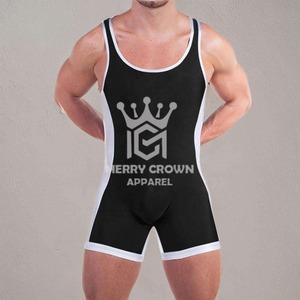 Solide hiver Gym Sports Fitness Wrestling Singlets séchage rapide respirant Wrestling Wear Singlets pour hommes - Product Image 3