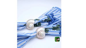 Rond de serviette coquillage produit à partir de coquillages assortis pour l'accent de la table à manger à la maison et le thème de la mer du Vietnam - Product Image 3