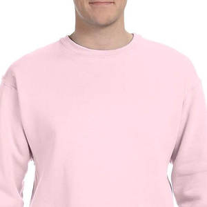 Sudadera de Cuello Redondo Rosa Claro 100% Algodón para Hombre, Diseño Sólido, Teñido Liso, Personalizable, en Blanco, Temporada de Invierno, Venta al por Mayor - Product Image 6