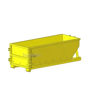 Huachen Hook Lift Bin Xe Tải Phế Liệu Dumpster Bin Tái Chế Chất Thải Kim Loại Bin Cho Bán