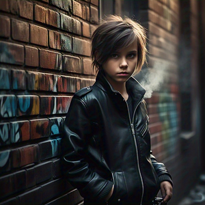 แจ็กเก็ตแฟชั่นหนังแกะแท้สำหรับเด็กผู้หญิงแจ็คเก็ตแฟชั่นหนังแกะแท้สำหรับฤดูหนาวแขนยาวสำหรับนักขี่มอเตอร์ไซค์ - Product Image 5