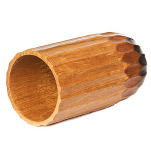 Petit gobelet rainuré en bois de teck - Product Image 5