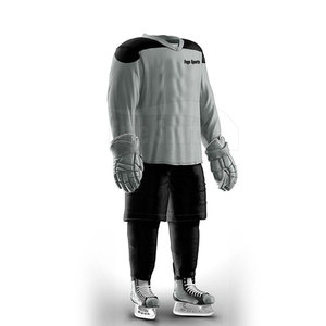 Ensembles d'uniformes de hockey sur glace professionnels de haute qualité Plus Size 100% Polyester Couleurs et logo personnalisés - Product Image 5