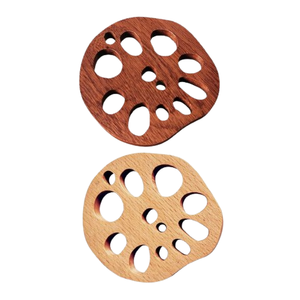 Posavasos para bebidas, Palé de madera personalizado, tablas de servicio de madera de forma redondeada para bebidas frías y calientes a bajo precio - Product Image 1