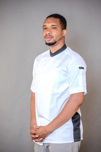 <b>Chef</b> Uniforms Jacket Shirt <b>Tops</b> Woven Restaurant Polyester Cotton Fabric Kitchen <b>Chef</b> Coat Hotel Uniform Jacket - Product Image 5