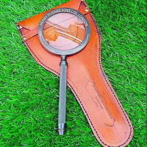 Vintage Antique Henry London étui en cuir en laiton loupe de poche pour astrologues nautique Instrument utilisation parfait noël - Product Image 1