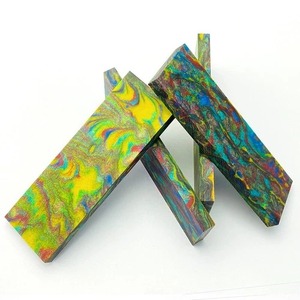 Ángel respetuoso con el medio ambiente, escamas con mango de cuchillo de resina pulida, hecho a mano, epoxi en blanco, fabricación personalizada, bloque de Material para fabricación de cuchillos DIY - Product Image 4