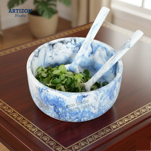 Unique Look Design Handmade Resin Salad <b>Serving</b> <b>Spoon</b> Set Dishwasher Safe with Custom Color for Wedding Party Use - Product Image 2