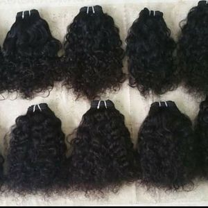 Extensiones de ondas corporales alineadas con cutícula Virgen sin procesar Estilos de encaje rizado recto Suministro a granel de cabello humano indio negro tejido - Product Image 5