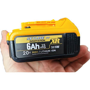 디월트 20V 공구용 2팩 6.0Ah 배터리 최대 용량 - Product Image 1