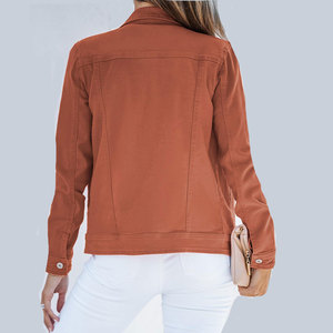 แจ็คเก็ตยีนส์ทรงบอมเบอร์สำหรับผู้หญิง ดีไซน์ทันสมัย ผลิตจากผ้าถัก เป็นมิตรต่อสิ่งแวดล้อม กันลม คุณภาพสูง เหมาะสำหรับกิจกรรมกลางแจ้ง ราคาขายดี - Product Image 6