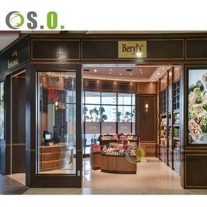 Diseño de Tienda de Moda Dulce y Urbana, Muebles de Madera Personalizados, Mostrador para Tienda de <span class=keywords><strong>Chocolate</strong></span>, Diseño Interior para Heladería - Product Image 6