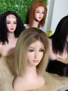 Pelucas de cabello humano con frente de encaje transparente para mujeres negras 360 pelucas frontales de encaje sin pegamento 100% vendedores de Peluca de encaje completo virgen - Product Image 5