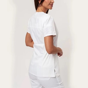 Medical Scrub Suit for Women Fitted Nurse pants Uniform Custom Hospital Scrub <b>Sets</b> High Fashion Medical Suit Anti Stain Coating - Product Image 4