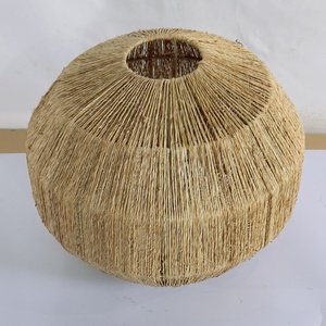 Abat-jour de plafond en jute tissé à la main méditerranéen/lustre et lampes suspendues pour la décoration de la maison ou des hôtels ou des restaurants - Product Image 5