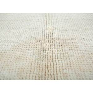 Tapis en laine noué à la main beige-brun vintage pour la maison - Idéal pour salon, couloir, entrée, chambre d'adolescent - Motif médaillon rectangulaire en puzzle - Product Image 3