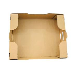 กล่องกระดาษถาดกระดาษลูกฟูกรีไซเคิลได้เป็นมิตรกับสิ่งแวดล้อมพร้อมฉลากกำหนดเองสำหรับบรรจุภัณฑ์ผลไม้สด - Product Image 3