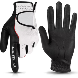 Gants de golf adultes antidérapants durables de la plus haute qualité en cuir véritable Protection UV Sports - Product Image 1