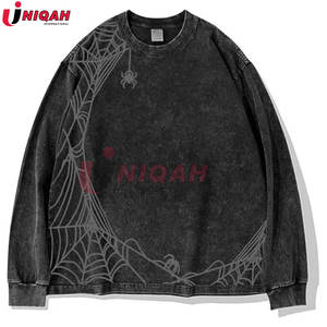 เสื้อสเวตเชิ้ตผู้ชายแขนยาวโอเวอร์ไซส์ปักลายสไตล์วินเทจเสื้อผ้าแฟชั่นอินเทรนด์ย้อนยุคสำหรับฤดูหนาว - Product Image 5