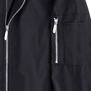 Blousons bombardiers pour hommes à logo personnalisé blousons bombardiers légers à fermeture éclair complets coupe-vent décontractés pour hommes - Product Image 2