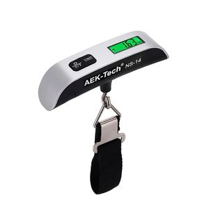 AEK-Tech NS-14 Pèse-bagages numérique suspendu 50 kg avec écran LED lumineux, résolution 10g et précision 0,1g - Product Image 1