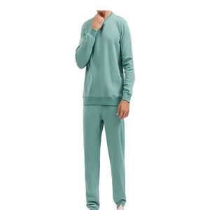 Ensemble 2 pièces pour hommes avec logo brodé sur mesure en vrac vente en gros en vrac personnalisé survêtements en coton respirant couleur survêtement de jogging en polyester coupe ajustée - Product Image 4