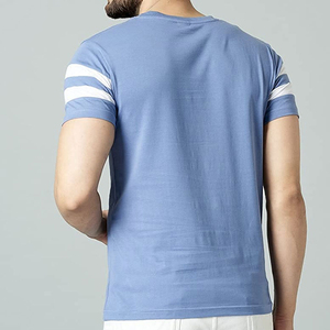 Men T Shirt Men Customized Breathable <b>Round</b> Neck Cotton Spandex Fitness custom design Sports Men T Shirt - Product Image 2