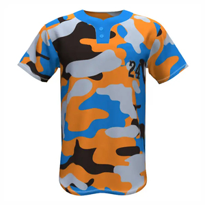 Camiseta de Béisbol de Manga Corta de Secado Rápido, 100% Poliéster, Personalizable con Nombre de Equipo, Venta al Por Mayor OEM/ODM - Product Image 1