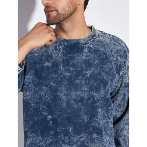 Conjunto de Sudadera con Capucha y Pantalones Deportivos Personalizados, Estilo Casual, con Cierre, Lavado Ácido Decolorado al Sol - Product Image 5
