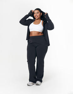 Respirant personnalisé noir goutte épaule femmes pêches à capuche anti-rides et respirant sweats à capuche femmes sweats à capuche zippés - Product Image 4