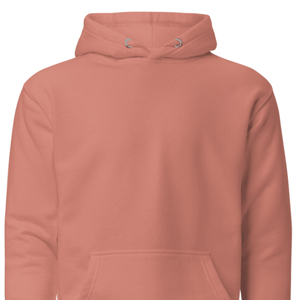 Sweat à capuche unisexe couleur pêche en molleton de coton premium, chaud, uni, décontracté, streetwear d'hiver, vente en gros - Product Image 4