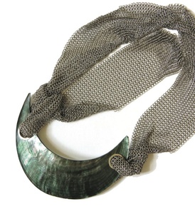 PEOPLES Nouvelle Arrivée Buffalo Ox Corne Collier Poli Animal Style Os Bijoux Conception Naturelle Perles pour Femmes Filles pour Cadeaux - Product Image 1