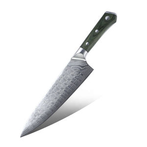 Cuchillo de Chef de acero de Damasco forjado hecho a mano, exportador Premium Pakistán, cocina de alta calidad, diseño personalizado, mango de madera - Product Image 1