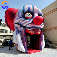 Arche Gonflable Géante Clown 2026 en Tissu Oxford avec Ventilateur Intégré – Arche d'Entrée Effrayante Joker Grande Bouche Ouverte pour Publicité Halloween