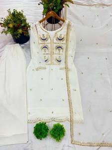 Vêtements pakistanais les plus vendus Salwar Kameez Pakistanais Party Wear Salwar Costumes pour fournisseur et exportateur dans le monde entier - Product Image 5