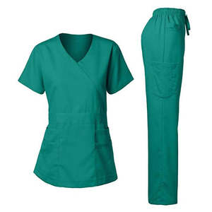 Ensemble de blouses et pantalons médicaux tricotés pour femmes, écologiques et de haute qualité - Product Image 2