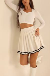 New Best Design <b>Women</b> <b>Skirt</b> Cheap <b>Women</b> High Waisted <b>Skirts</b> in Solid Colors - Product Image 6