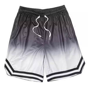 Verano en blanco sublimación 100% poliéster fábrica atlética personalizado Hombre Pantalones cortos impresión Digital Hombre Ropa al por mayor envío de la gota - Product Image 4