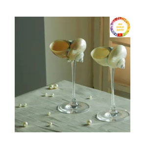 Copa de vino de concha artesanal hecha a mano para recepción de Bodas de destino y bar de cócteles de lujo - Product Image 3