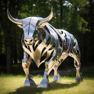 Figure animale élégante en aluminium poli fabriquée pour la décoration de bureau de décor à la maison et la présentation artistique élégante - Product Image 6