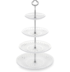 Soporte de pastel de forma cuadrada de 3 niveles, soporte de Metal de exhibición decorado Chapado en plata para decoración de fiesta de boda de cumpleaños - Product Image 6