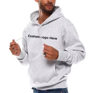 Sudadera con Capucha Personalizada OEM, Gris, Poliéster/Algodón, Impermeable, Ecológica, con Logotipo Bordado, Estilo Urbano para Hombre, Cuello Alto con Cuentas - Product Image 6